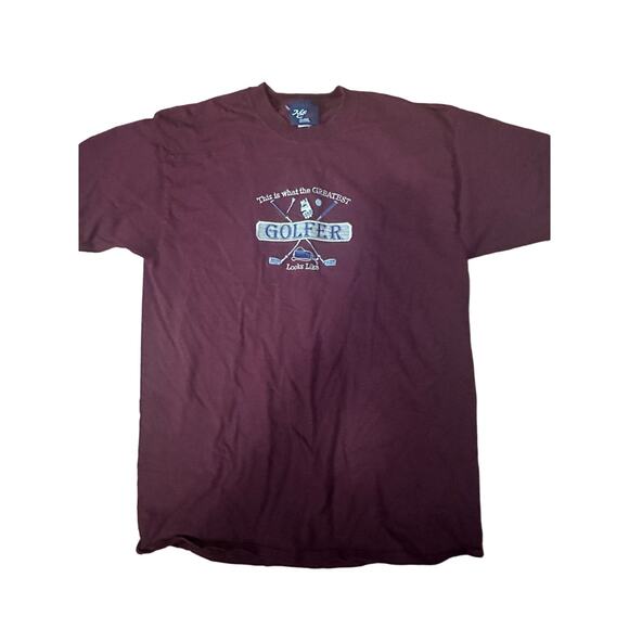 Vintage Men’s Gold Embroidered T Shirt - Picture 1 of 3